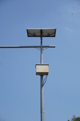 Solar Cell with sky background