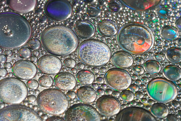 Macro Close Up Photo of Colourful Bubbles for Background, Pattern and Graphic Elements