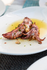 Grilled squid, Praia do Garrão, Algarve