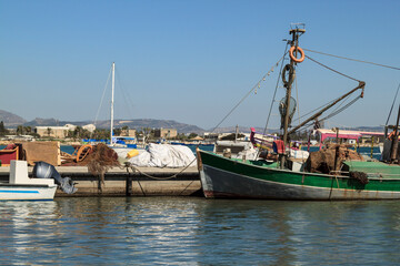 The fishing schooner returned to the bay