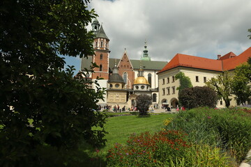 Fototapeta na wymiar Wawel, Kraków, katedra, dziedziniec, arrasy