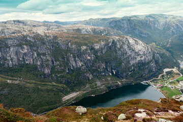 view of the Norwegian fjord