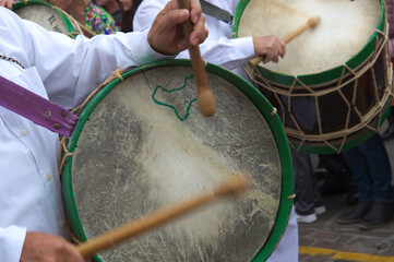 El Hierro drum during a pilgrimage in the Canary Islands