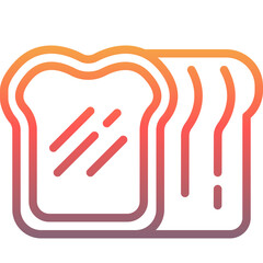 bread gradient icon