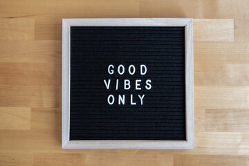 Top view shot of a blackboard with 