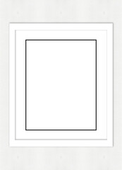 Fototapeta premium White Picture Frame Template