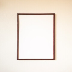 brown wooden vertical picture frame