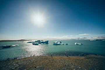 Iceland Glacier lake