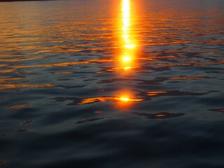 Beautiful Late August Sunset on Lake Lansing in Haslett, Mi