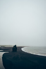 Iceland ocean beach cliffs