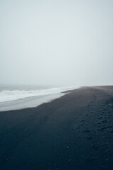 Fototapeta premium Iceland ocean beach cliffs