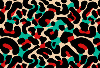 Leopard pattern design, illustration background