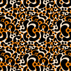 Leopard pattern design, illustration background