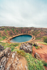 Icelandic volcanic caldera Krafla