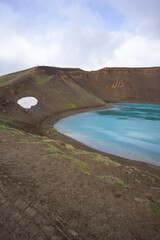 Icelandic volcanic caldera Krafla