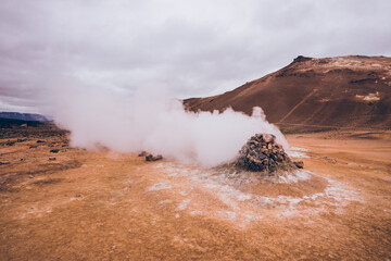 Iceland Hverir geothermal spot