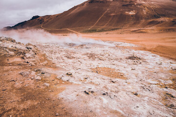 Iceland Hverir geothermal spot