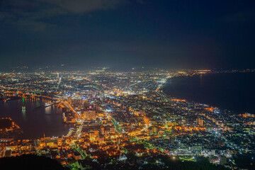 Obraz premium 函館の夜景（函館山から撮影）