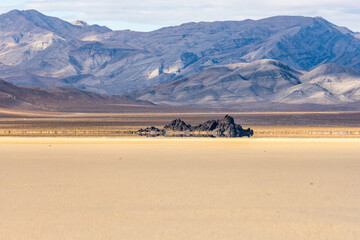 Chance Range Sits In Shadow High Above The Grandstand On The Racetrack Playa