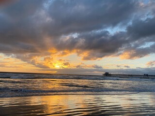 Obraz premium sunset over the sea