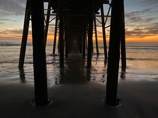 sunset on the beach