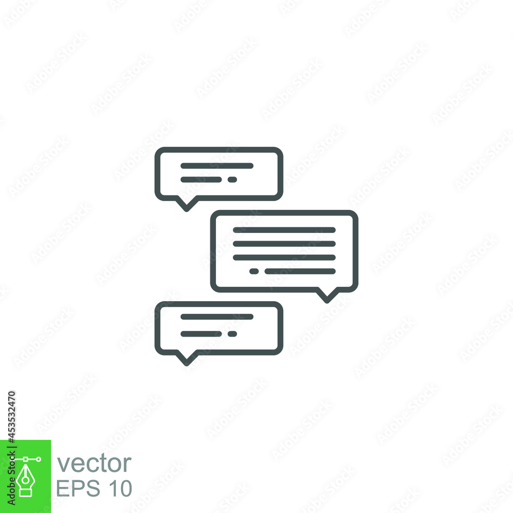 Poster answer, chat, conversation, online, question icon. group chatting with bubble speech messages in app