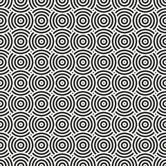 Seamless japanese circle pattern background. Concentric circle pattern.