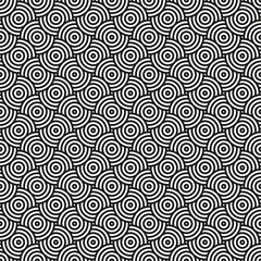 Obraz premium Seamless japanese circle pattern background. Concentric circle pattern.