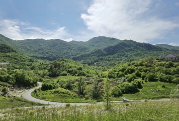 sunny summer day in montenegro