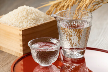 日本酒　冷酒　米