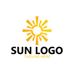Fototapeta premium sun logo concept