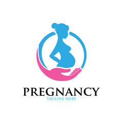 pregnant logo concept