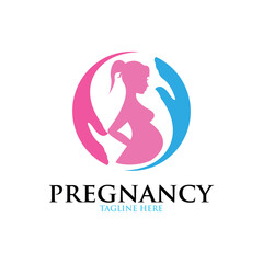 pregnant logo concept