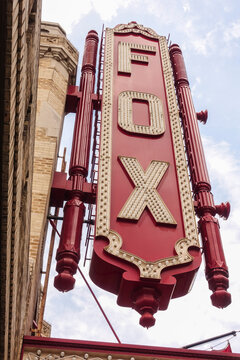 Entrance Of Famous Fox Theatre In Atlanta