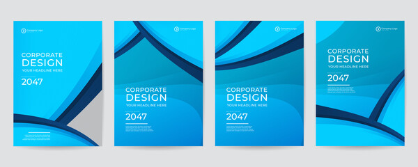 Corporate business annual report cover, brochure or flyer design. Leaflet presentation. Catalog with Abstract geometric background. Modern publication poster magazine, layout, template. A4 size