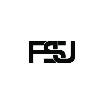 fsu initial letter monogram logo design