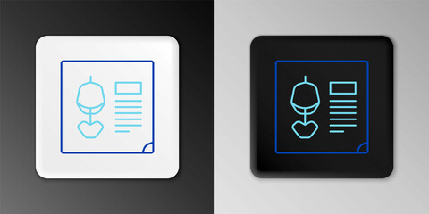 Line X-ray shots icon isolated on grey background. Colorful outline concept. Vector