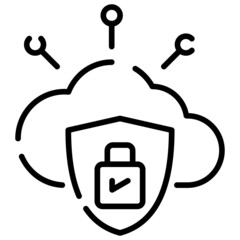 Private Network Outline Icon