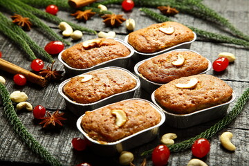 Homemade oven fresh muffins, cup cakes- healthy vegetarian snack foods.