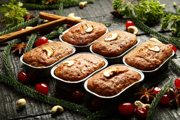 Homemade fresh baked delicious muffins, cup cakes. healthy snack food,
