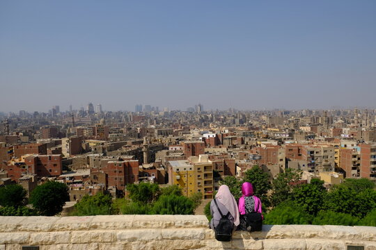 Egypt Cairo - City view from Al Azhar Park