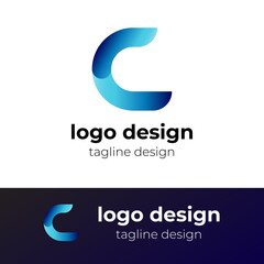 Logo letter C, logo technology