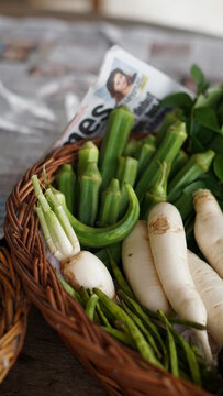 vegetables in a basket