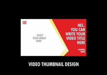 Unique and colorful video thumbnail design