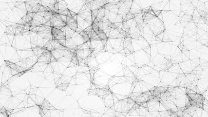Plexus network connections white background  