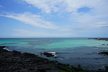 Fototapeta na wymiar a wonderful seascape with clear water