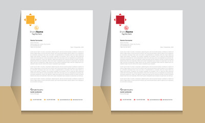 Letterhead format template, business style letterhead design template. Company letterhead template designs. Letterhead, Template.