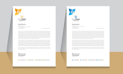 Letterhead format template, business style letterhead design template. Company letterhead template designs. Letterhead, Template.