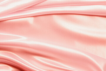 Abstract Rose gold Satin Silky Cloth for background,