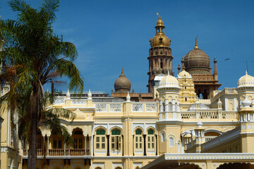 Fototapeta na wymiar Ambavilas palace , in the city of Mysore in India